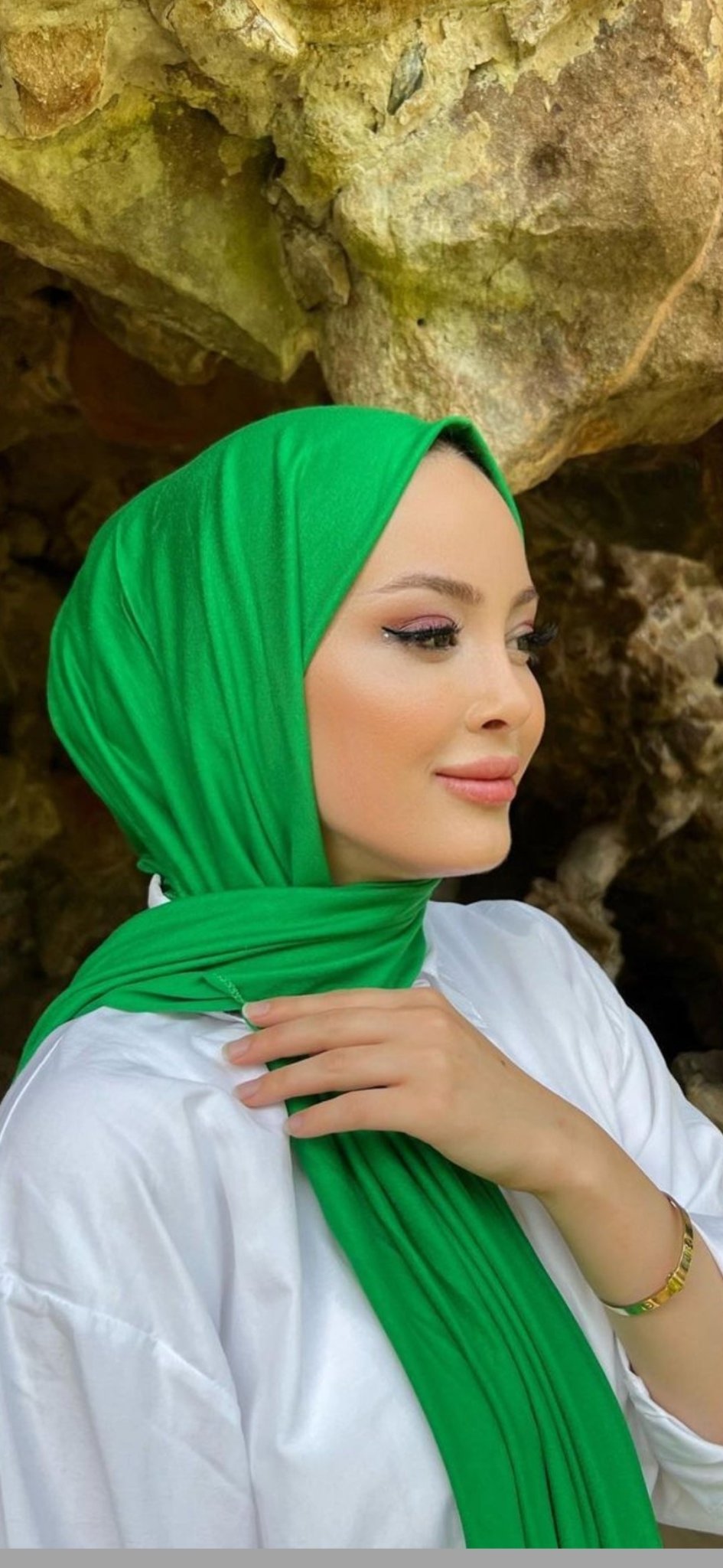 Organic Scarfs Tesettür Penye Şal Hijap Modeli - Benetton - Organic ScarfsOrganic Scarfs