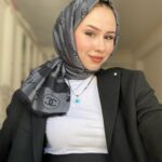 Chanel Çİft Taraflı Kaşmir Şal - Antrasit