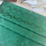 Coach pamuk ipeksi jakar şal - zümrüt