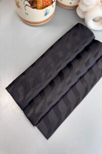 Su Yolu Pamuk Jakar Şal - Siyah