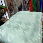 Kazayağı Desen Jakar Şal - Mint