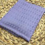 Baklava Desen İpeksi Jakar Şal - Eflatun