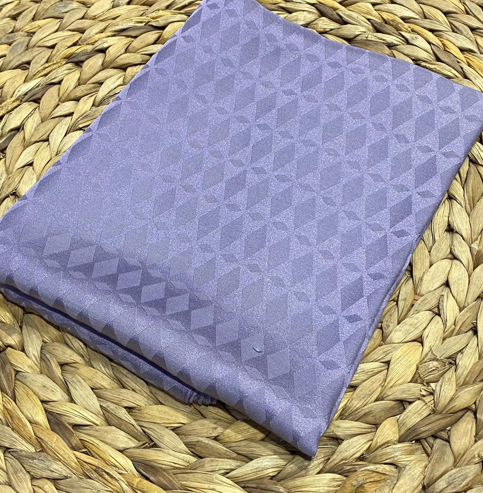 Baklava Desen İpeksi Jakar Şal - Eflatun - Organic ScarfsOrganic Scarfs