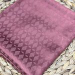 Baklava Desen İpeksi Jakar Şal - K.Gül Kurusu