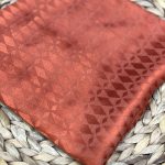 Baklava Desen İpeksi Jakar Şal - Kiremit