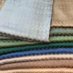 Baklava Desen İpeksi Jakar Şal - Su Yeşili