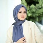 Bambu Kraş Premium İpek Şal - Antrasit