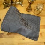 Bloom Desen Pamuk İpeksi Jakar Şal - Antrasit