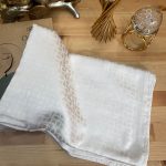 Bloom Desen Pamuk İpeksi Jakar Şal - Taş