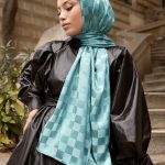 Bonjela Marka Dama İpeksi Jakar Şal - Cam Göbeği