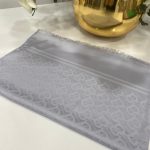 Burberry Pamuklu İpek Jakar Şal - Gri