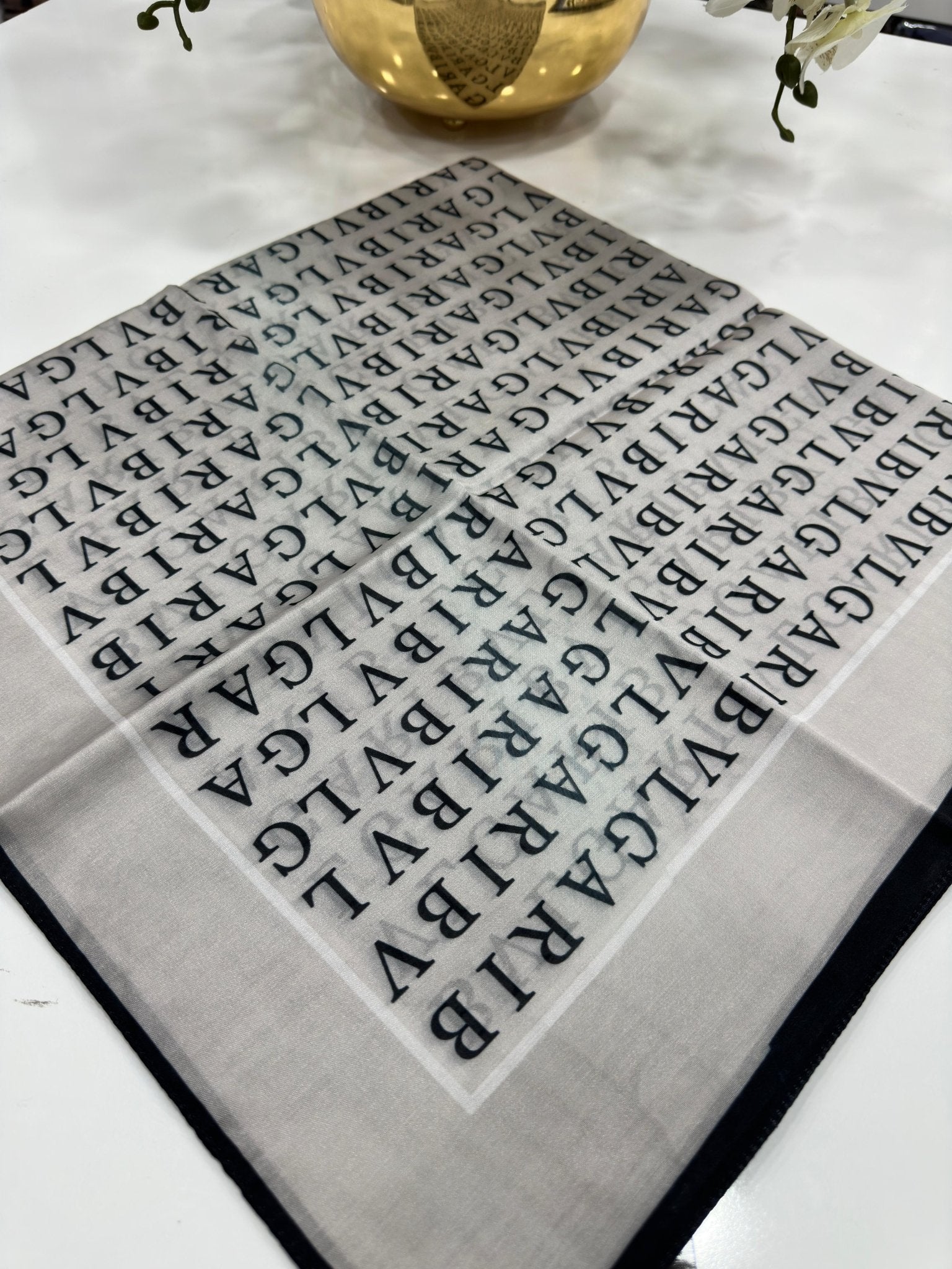 Bvlgari İpek Eşarp - Mint - Organic ScarfsOrganic Scarfs