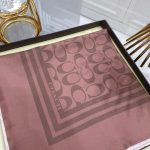 Coach Desen Twill İpek Eşarp - Çikolata