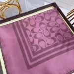 Coach Desen Twill İpek Eşarp - Gül Kurusu