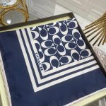 Coach Desen Twill İpek Eşarp - Lacivert