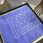 Coach Desen Twill İpek Eşarp - Mürdüm