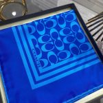 Coach Desen Twill İpek Eşarp - Saks