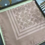 Coach Desen Twill İpek Eşarp - Vizon