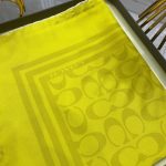 Coach Desen Twill İpek Eşarp - Yağ Yeşili