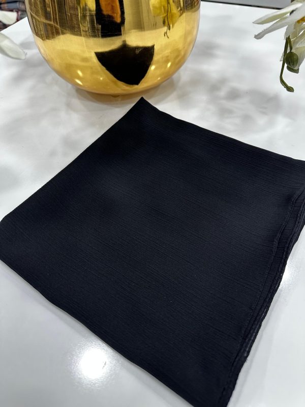 Comfort Kırinkıl Eşarp - Siyah - Organic ScarfsOrganic Scarfs