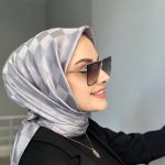 Dama Desen Jakar Eşarp - Gri