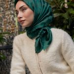 Dama Desen Jakar Eşarp - Zümrüt