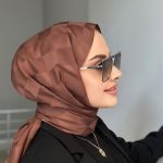 Dama Desen Jakar Şal - Kahverengi