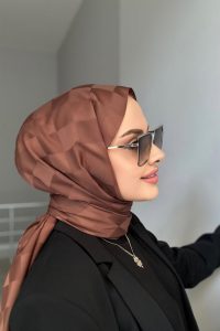Dama Desen Jakar Şal - Kahverengi
