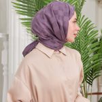 Dama Desen Jakar Şal - Leylak