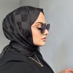 Dama Desen Jakar Şal - Siyah