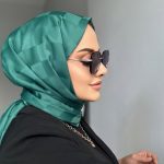 Dama Desen Jakar Şal - Yeşil