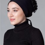 Fırfırlı Bone - Siyah