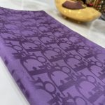 Dior Desen Pamuk İpeksi Jakar Şal 88731 - Lavanta