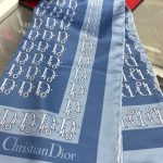 Dior Desen Twiil Eşarp - İndigo