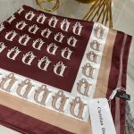 Dior İthal Vual İpek Şal - Bordo