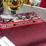 Dior İthal Vual İpek Şal - Bordo
