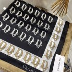 Dior İthal Vual İpek Şal - Siyah