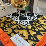 Dior İthal Vual İpek Şal - Turuncu