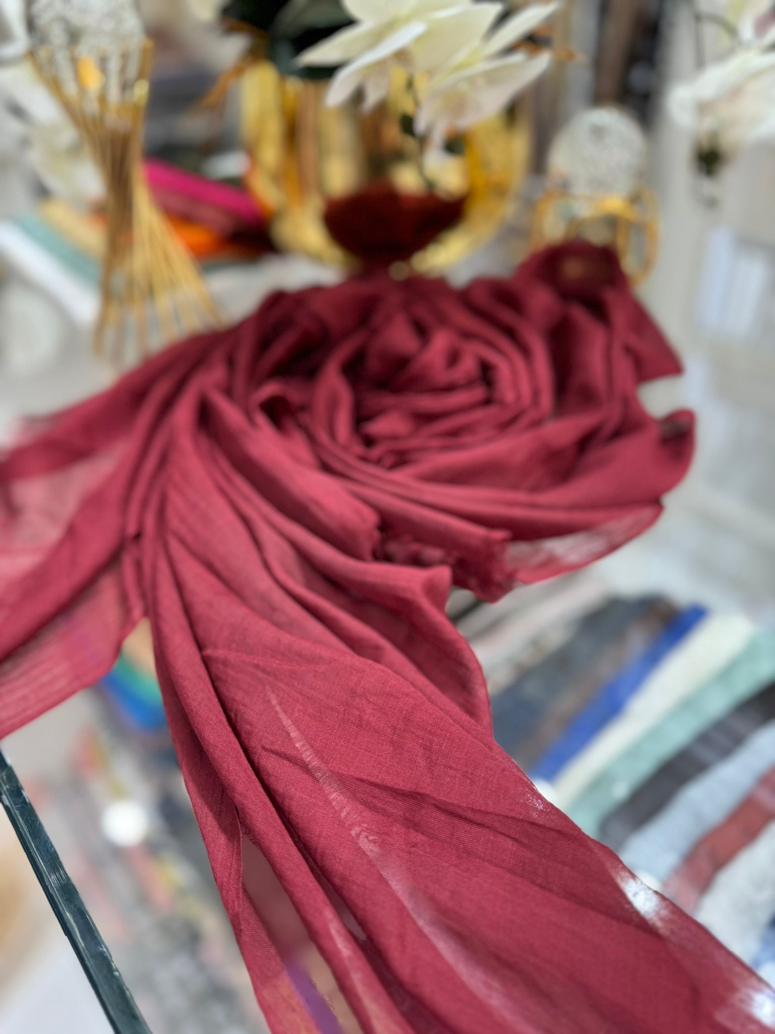 Dubai İpeği Şal - FUŞYA - Organic ScarfsOrganic Scarfs