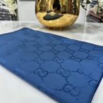 G Desen Pamuk İpeksi Jakar Şal 908204 - İndigo