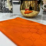 G Desen Pamuk İpeksi Jakar Şal - Turuncu