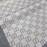 G Desen Twill İpek Şal - Gri