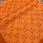 G Desen Twill İpek Şal - Turuncu