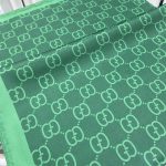 G Desen Twill İpek Şal - Zümrüt