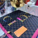 Gucci İthal Vual İpek Şal - Fuşya