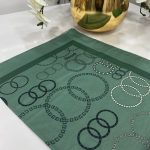 Halka Desen Pamuk Şal - Mint