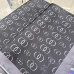 Halka Desen Twill İpek Şal - Antrasit