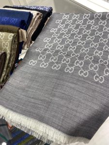 İTHAL A+++ Yün İpek Çift Taraflı Marka Şal 87452 - Gri