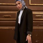 Dior Marka Eşarp - Lacivert