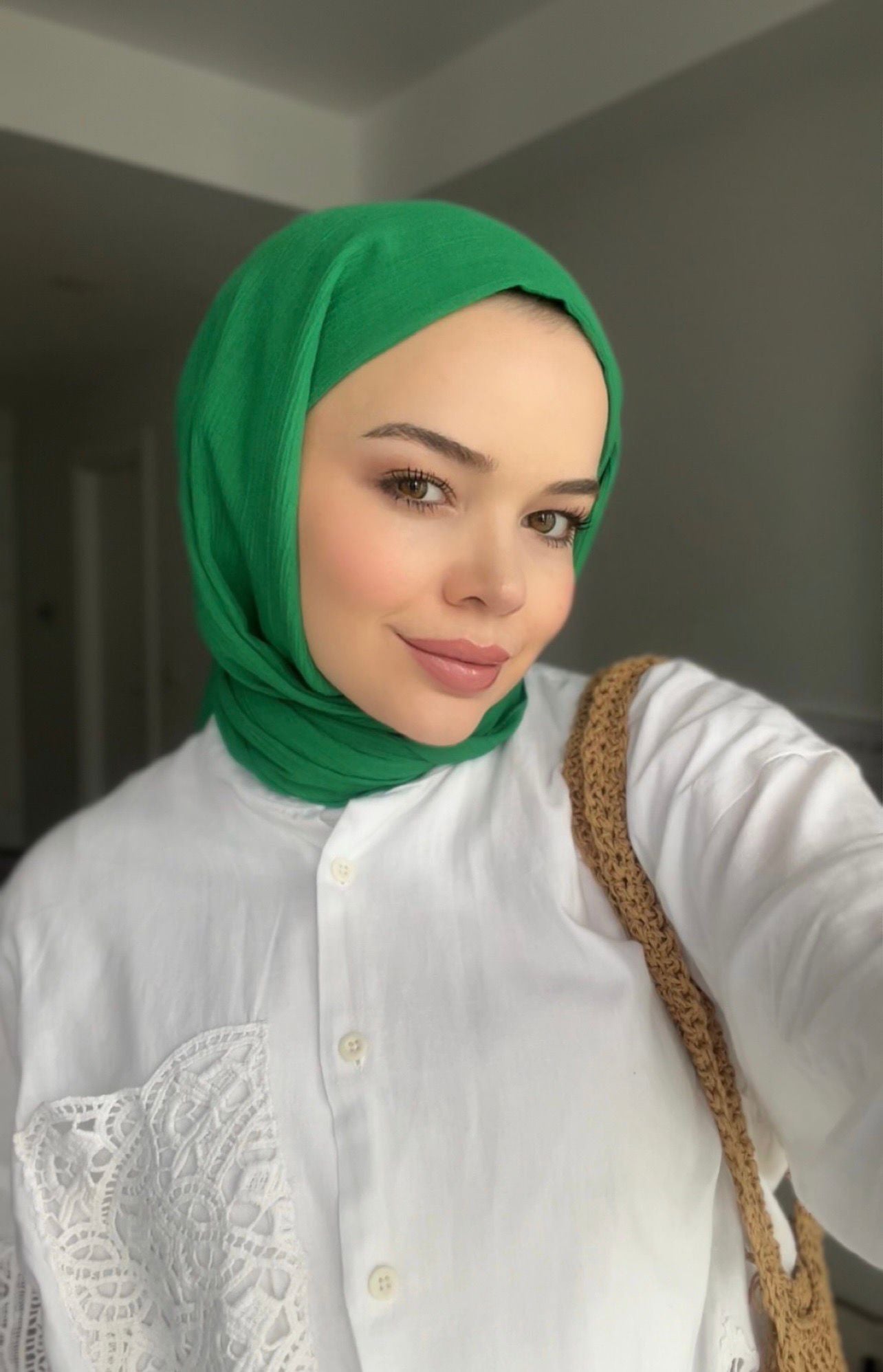 İthal Medine İpeği Krinkıl Şal - Benetton - Organic ScarfsOrganic Scarfs